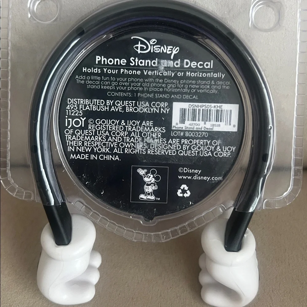 New Disney Mickey Mouse Phone Stand and Decal